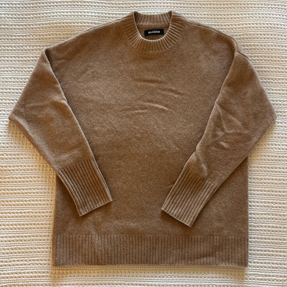 NAADAM Luxe Cashmere Oversized Crewneck Sweater - Picture 7 of 8
